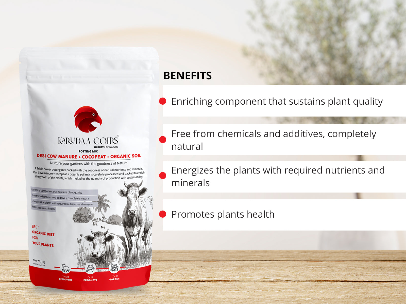 Potting soil for indoor plants